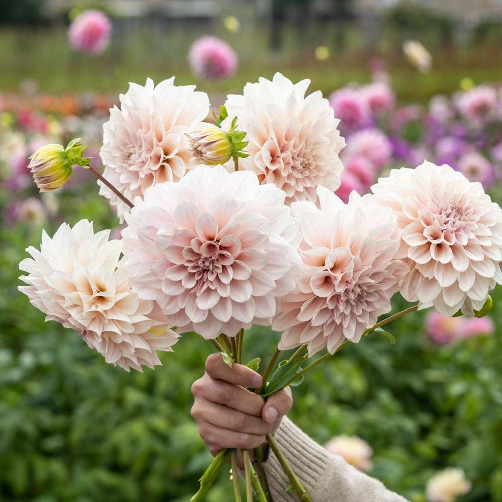 Dahlia 'Café Au Lait Pale Pink'